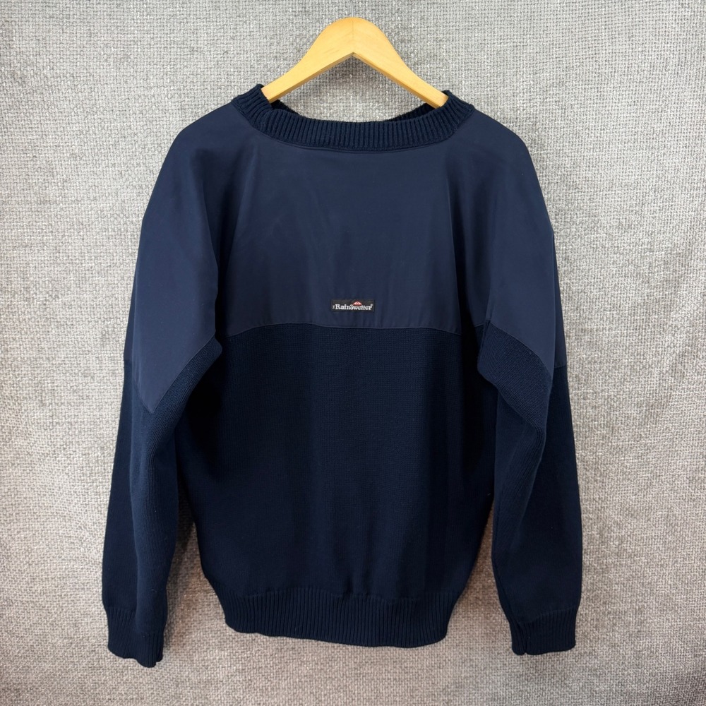 Rainswetter Sweater Men XL Navy Gore-Tex Windstopper Water Repellent Made in USA - Picture 2 of 8
